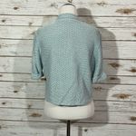 Eileen Fisher Silk Linen Blend Open Front Cropped Cardigan - Blue - Small Photo 11