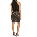 Vince Camuto Sequin Detail Halter Neck Cocktail Dress, Black, Size 4, NWT Photo 3