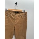Ralph Lauren Lauren Khaki Corduroy Straight Leg Pants Cotton Stretch Women 10 Photo 4