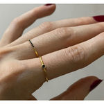 Boutique Dainty Black Onyx Yellow Gold Ring |‎ Gold S925 Photo 15