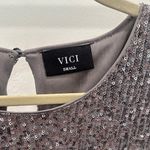 VICI Metallic Sequin Long Sleeve Dress Photo 1