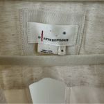 Anthropologie Cream Linen Blend Wrap Mini Dress, Size Extra Small Photo 4