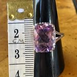 Natural Lavender Amethyst Sterling Silver Ring Size 9 Photo 6