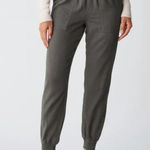 Faherty  Arlie Day Jogger Pants Women’s Small Surplus Green Linen Cotton Pull-On Photo 0