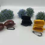 3 Case Airpod (1st and 2nd Gen) Dunkin Donuts,Chicken Nuggets,Hug Life Dolls Brown Photo 5