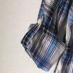 Mossimo Blue Plaid Button Down Shirt L Size L Photo 3