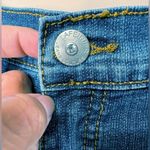 Lafei Nier Country Denim Skirt Mid Length Size 4 with Contrast Stitching Blue Photo 2