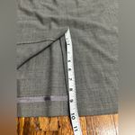 Y2K Skirt 10” Slit on Back Wool & Polyester Gray Size 14P Photo 7