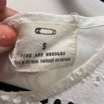 Pins and needles Small white eyelet tank top coquette girl $34 Photo 2