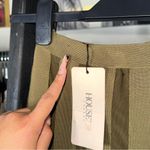 House Of CB  Olive Khaki Sheer Striped Bandage Pencil Skirt Womens XS New NWT Photo 8