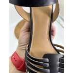Susina Women's Black Gladiator Ankle Strap Terra Wedge Sandal 9 Photo 8