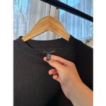 Eileen Fisher  Black Waffle Knit Longsleeve Photo 2