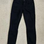 Mother The Looker Crop in A Model Spy Black Jeans Low Rise Black Size 26 Photo 1