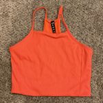 The North Face  Orange Ribbed Tank Top Photo 0