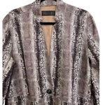 BLANK NYC Anthropologie Faux Suede Jacket SnakePrint Knee Coat Size Medium NWT Photo 5
