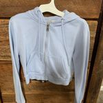 cropped hooded jacket Blue Size M Photo 0