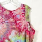 Bobbie Brooks Plus Size 3X Tank Top Handmade Tie Dye Sleeveless Pink Green 450 Photo 7
