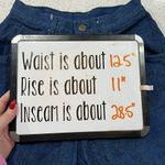 Vtg YES Size 9 25” Mom Jeans Blue Denim High Rise Tapered Leg Tribal Pattern USA Photo 11