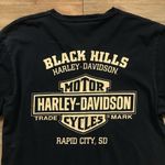 Harley Davidson Speed & Power V Neck Graphic Tee Black Size M Photo 3