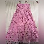Betsey Johnson  Pink Dress with Red Heart Accents Photo 2