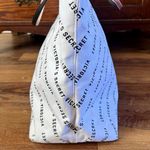 Victoria’s Secret Large Canvas Weekender Tote Duffle Bag Graffiti Print White Photo 3