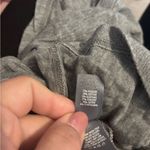 Aerie  Light Gray Heather Cold Shoulder Open Back "Backless" 3/4 Sleeve Top Photo 6