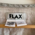 Flax  Linen Button Down Tunic Top Size Large Photo 1