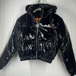 NWT Ellesse Women's Black Full Zipped Puffer Jacket Size 2 Photo 0