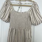 Luxology  Black and Cream Striped Jumpsuit Photo 2