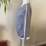 Boden Cotton Wool Thick Crewneck Sweater with Button Cuffs Gray Photo 3