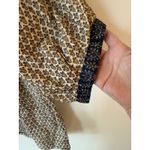 Free People  Puff Sleeve Tie Front Floral Scoop Neck Blouse Multi Women's Small Photo 2