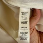 Chico's ‎ Blazer Square-Cut Crepe Jacket Size 3/XL Ivory Career Office Business Photo 4