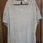 Terra & Sky Striped Gray Women's Top Photo 0