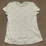 COIN Gray Pink Lace Floral Sequin Top Size Small Photo 0