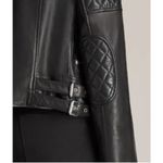 ALLSAINTS Esher‎ Leather Biker Jacket Size 2 Black Photo 1
