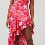 Amanda Uprichard Estrada Pink Floral Strapless Dress Photo 0