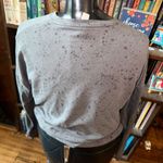 Athleta Studio to Street gray paint splatter cozy S sweatshirt Photo 2