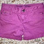 Tommy Hilfiger Purple Jean Shorts Photo 0