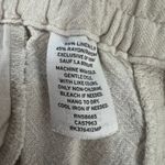 Susina Linen Blend Women's Beige Pull On Pants Size M Petite Lagenlook Coastal Size M Photo 9