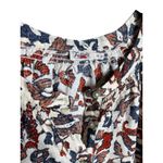 Faherty Odette Blouse Size XS Linen Blend Ginger Maplewood Floral Photo 8