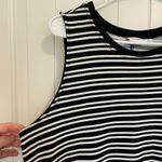 LuLaRoe NWOT women’s black white stripe sleeveless loose relaxed tshirt dress XL Photo 2