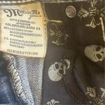 Miss Me Jeans Bootcut Blue Sz 29 Embellished Pockets Rhinestones HEMMED Western Photo 6