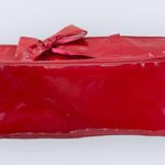 Victoria's Secret Large Red Vinyl Bow Spell Out Weekender Shoulder Tote Bag Photo 2