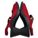 NEW Romika Red & Black‎ Sandals EU 37 Hook and Loop Closure Sling Back Shoes Size 6 Photo 3