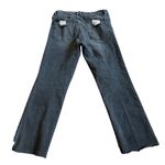 Good American  Straight Leg Jeans Grey Chewed Hem Stretch Cotton Size 6 Women's Photo 6