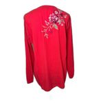 Johnny Was Sonya Floral Embroidered Popover Blouse, Size Large Photo 2