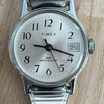 Timex Ladies Watch Vintage Mechanical Winding Stainless Dial and Stretch Band Photo 1