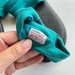 Sanuk Womens Yoga Sling Thong Sandals Blue Turquoise Fabric Heel Strap 7… Photo 1