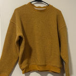 Outdoor Voices  Wool Blend Mustard Yellow Crewneck Sweater Size Small Photo 0