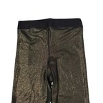 Nike NWT,  Women's Pro Dri-Fit Sparkle Black Gold Leggings Full Length, Sz S Photo 8